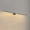 Lineare LED-Wandleuchte als Spiegelbeleuchtung aus Metall, warmweißes Licht